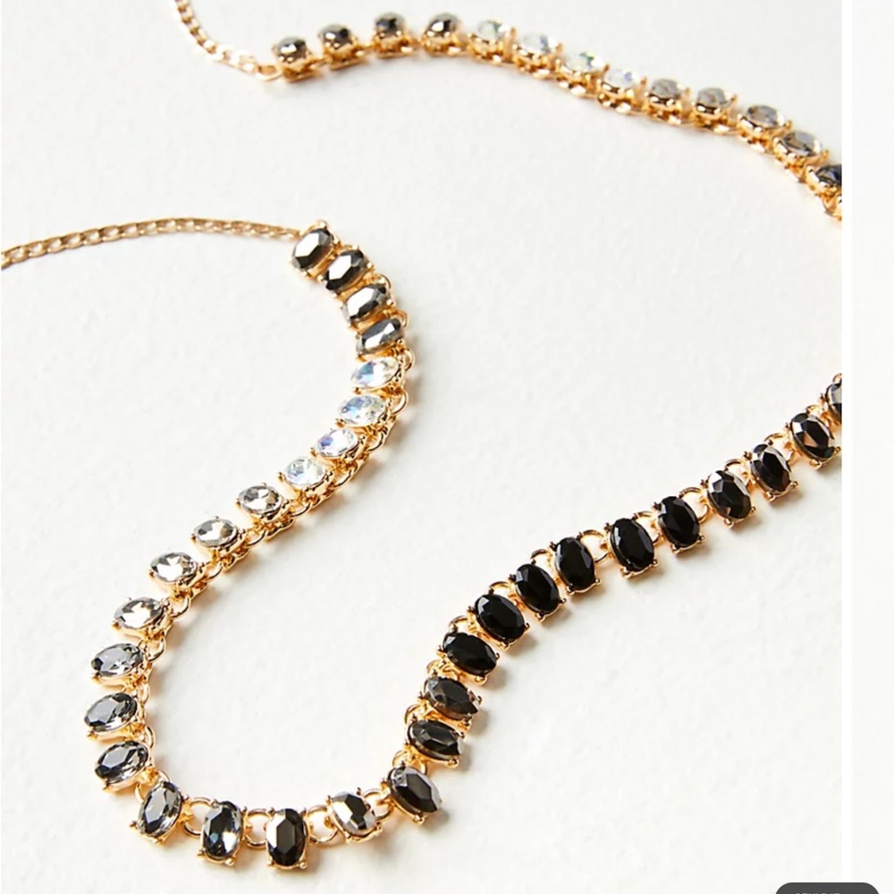 NWT Loft Ombre Tennis Necklace